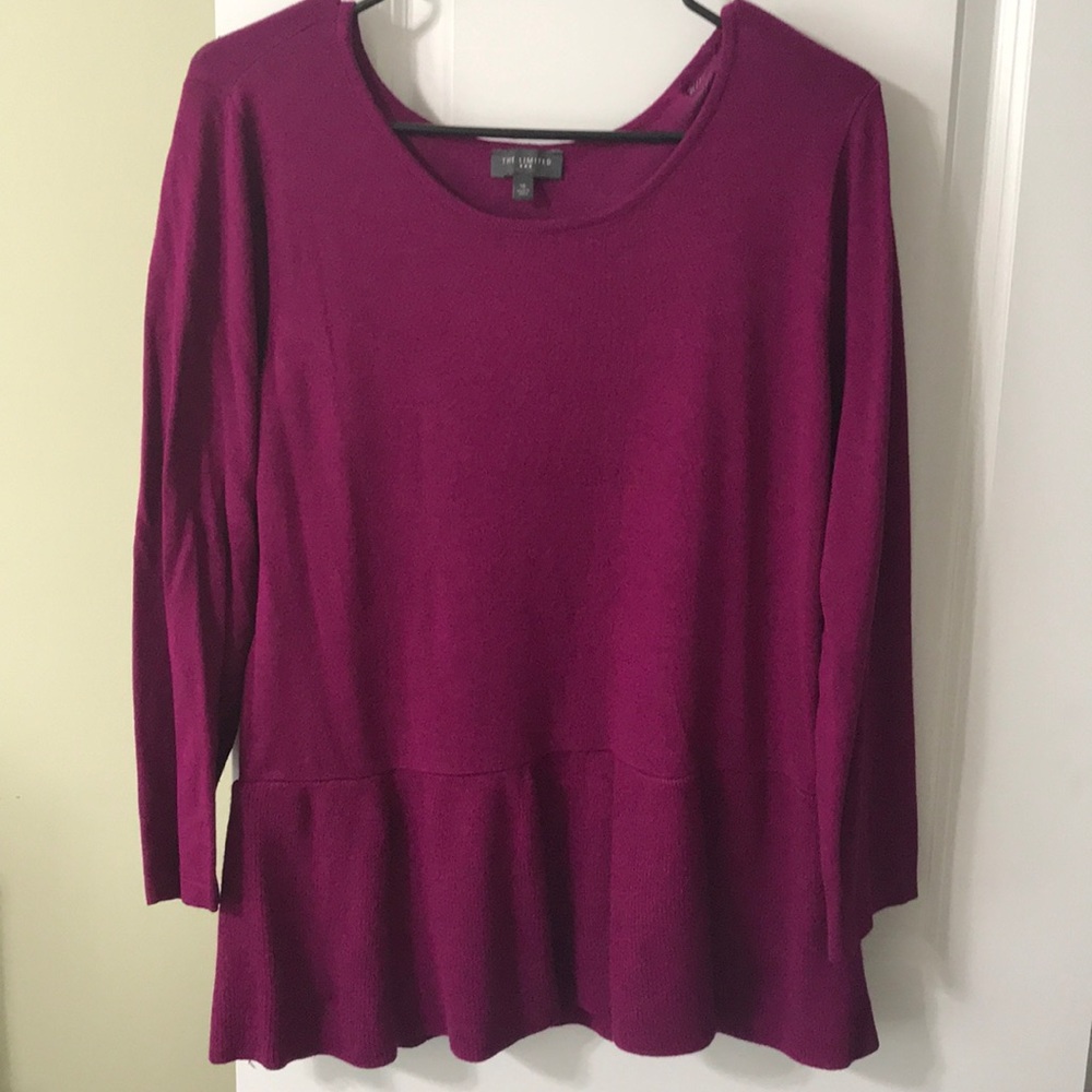 Limited peplum sweater SZ XL